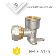 EM-F-A156 Aluminum plastic fixable elbow brass Fast joint pipe fitting